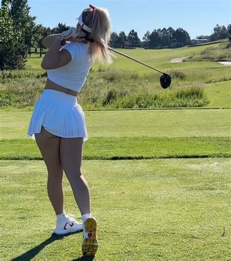 paige spiranac in a thong|Paige Spiranac’s cheeky underwear flash sets。